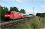 BR 101 mit Zugen 101 027 mit einem InterCity aus Richtung Hamburg �ber Rostock nach Binz. Hier am 21.07.09 in Sildemow