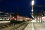BR 143 mit Zugen 143 564 mit der S2 aus G�strow �ber Rostock nach Warnem�nde am 08.08.09 zur Hansesail 5-teilig.