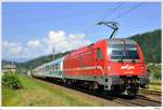 auslandische-zuge 541-008 mit EC211 (Villach - Beograd). Ledenitzen, 19.8.2009.