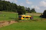 RBG Regental Bahnbetriebs-GmbH VT 35 am Haltepunkt Grub am 23.08.2009 