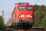 BR 115 Die 115 278-4 mit einen IC in Kelsterbach, am 20,08,09