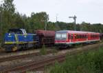 Die V 2197 und 928 547 in Munster.  ...