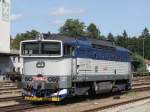 Die 754 060 am 15.08.2009 abgestellt Furth im Wald.  ...