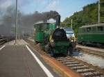 Die Feldschl�sschenlok E 2/2 am 22.8.09 in Koblenz, am 150 ...