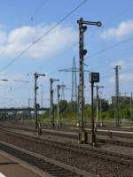 Formsignale wohin man blickt! Gesehen in W�rzburg-Zell, 18.8.2009  ...