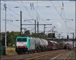 2802 mit einem gemischten Gz Richtung Aachen (Gru� an den ...