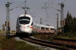 411 034 Kaiserslautern , ICE 1543, Farnkfurt(Main)-Dresden, bei Jessen, 19.08.09  ...
