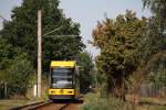 NGT 6 DD der Linie 4, Weinb�hla-Laubegast, hier zw. Stienbacher ...