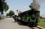 der Zug wartet im Bhf Priem stock am 23.juli 2009 ...