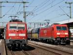 Die 111 196 und die 185 289 am 24.08.2009 in ...