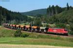 185 217-7 mit dem CS 61819 (Friesenheim-Villingen) am km 70,0 ...