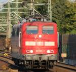 151 125-2 f�hrt Solo durch Hannover/Linden Fischerhof zum GBF Linden. ...