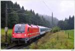 auslandische-zuge 541-004 mit dem D415 (Schwarzach-St.Veit - Beograd). N�he Rosenbach, 21.8.2009.
