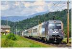 auslandische-zuge 541-101 (Swarovsky) mit dem EC211 (Villach - Beograd). Ledenitzen, 21.8.2009. *** ende der 541er-serie ***