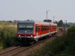 br-628-----928--629 Der 628 576 am 25.08.2009 bei der Durchfahrt in T��ling. 