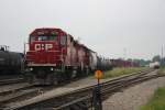 Canadian Pacific Railroad CP CP(Canadian Pacific) GP38-2 3031 und 3135 am 9.8.2009 in Smiths Falls. 

