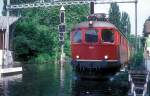 re-4-4-i-re-410 10 029  beim Bodensee-Hochwasser in Rorschach Hafen  24.07.87
