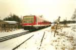 628 638 verlie� an einem Januartag 2000 Lauterbach in Richtung ...