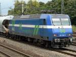 br-185-private NIAG 14 bei der Durchfahrt mit gemischtem Gz. In K�ln West am 25.8.09