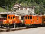 dienst--und-rangierloks Ge 2/2 161 und De 2/2 151 - Bf. Poschiavo - 23-06-2009