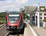 643 218 hat gerade sein Ziel, den Bahnhof Stolberg-Altstadt erreicht. ...