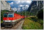 1044.050 als Vorspann beim Verschubg�terzug 63637 von Hieflau nach Selzthal ...