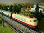 Sonstige BR 103 118 der DB, mit D-Zug, am 05.04.2009, Epoche IV.
