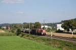kbs-750-filsbahn Und da kommt sie wieder zur�ck, 294 781-0, diesmal aber nicht Lz sondern mit einer kurzen �bergabe am Haken passiert sie am 6.8.2009 unseren Ansitzpunkt bei km 30 der Filsbahn.