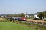 kbs-750-filsbahn Mal wieder mit einer ordentlichen Versp�tung war am 6.8.2009 der Starzug des Filstals, der EC 112, der im Taurus-Sandwich gefahren wird, unterwegs. Doch mit ein wenig Geduld konnte er doch noch bei km 30 auf den Chip gebannt werden. 