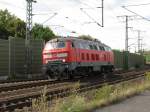 218 490-1 mit Heimatbahnhof Kempten durchf�hrt am 27.08. 09 solo den ...