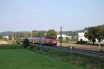 BR 146 mit Zugen Ohne Sonne passiert 146 206-8 am 6.8.2009 den Kilometer 30 der Filsbahn. Da am Zugzielanzeiger der Lok kein Ziel stand, ist es m�glich, dass dies ein Lr ist.
