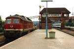 Dieselzeit in alten Hauptbahnhof Kiel: Hier ist Ludmilla 232 592-6 ...