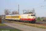 103 222-6 mit einem Me�zug in Neukloster am 29.11.06.  ...