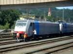 Die 186 von Railpool in Kufstein  ...