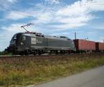 182 597-5 (ES 64 U2-097) MRCEdispolok in Fahrtrichtung Wunstorf am ...
