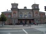 Das Bahnhofsgeb�ude in Aalborg.   ...