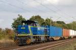 V 2104 MWB am 30.08.2009 kurz vor �berquerung des Mittellandkanals ...