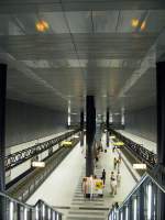 Die neue U 55 ( Kanzler U-Bahn ) Station Hauptbahnhof.  ...