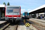 br-628-----928--629 Am 12.8.2009 traf ich in Lindau auf den Ulmer 628 348-5, welcher gerade seine wohlverdiente Pause genie�t. Rechts im Bild der ALX nach M�nchen.