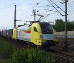 ES 64 U2-061 Siemens durchf�hrt am 25.06. 08 mit einem Container ...