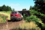 BR 215 215 049-8 bei Blankenheim (Wald) am 14.08.91