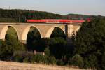 KBS 510 RB 17331, Zwickau(Sachs) Hbf-Dresden Hbf, Frankensteiner Viadukt zwischen den Ortschaften Obersch�na und Wegefarth, 31.08.09