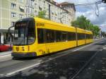 dresden-niederflurwagen-haltestellen-strecken NGT D 8 DD - 2607 -
am29.08.2009 an der 
Station Pirnaischer Platz.