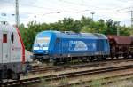 PRESS Eisenbahn-Bau- und Betriebsgesellschaft Pressnitztalbahn mbH PRESS vs. Veolia: 253 014 f�hrt am 03.08.09 am Magdeburger Hbf vorbei.