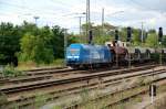 253 014 der Press f�hrt am 03.08.09 am Magdeburger Hbf ...