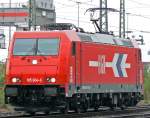BR 185 Lokportaits 185 604-6 verl�sst den Gbf K�ln Eifeltor an einem ruhigen und verregnten Nachmittag (1.9.09)