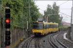 Ein modernisierter Stadtbahnwagen bei ...  Gisela, Matthias und Jonas Frey 02.09.2009