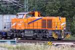 Diese Mak 1000BB der Northrailbei der Einfahrt in Hamburg Altenwerder, ...