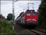 Hier die 140 816 als Zug Lok f�r einen Kalk ...