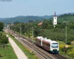 *** und 017 als BSB88146 (Freiburg(Breisgau) Hbf-Elzach) bei Denzlingen 7.8.09 ...